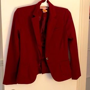 Burgundy blazer forever 21